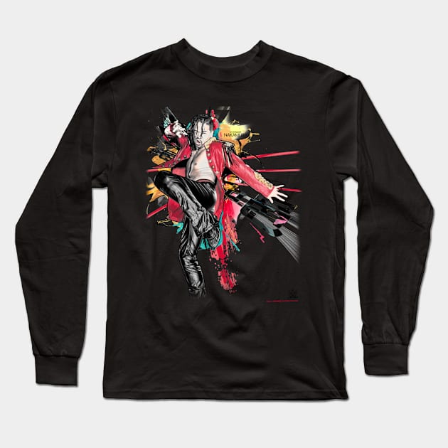 Shinsuke Nakamura Pose Long Sleeve T-Shirt by Holman